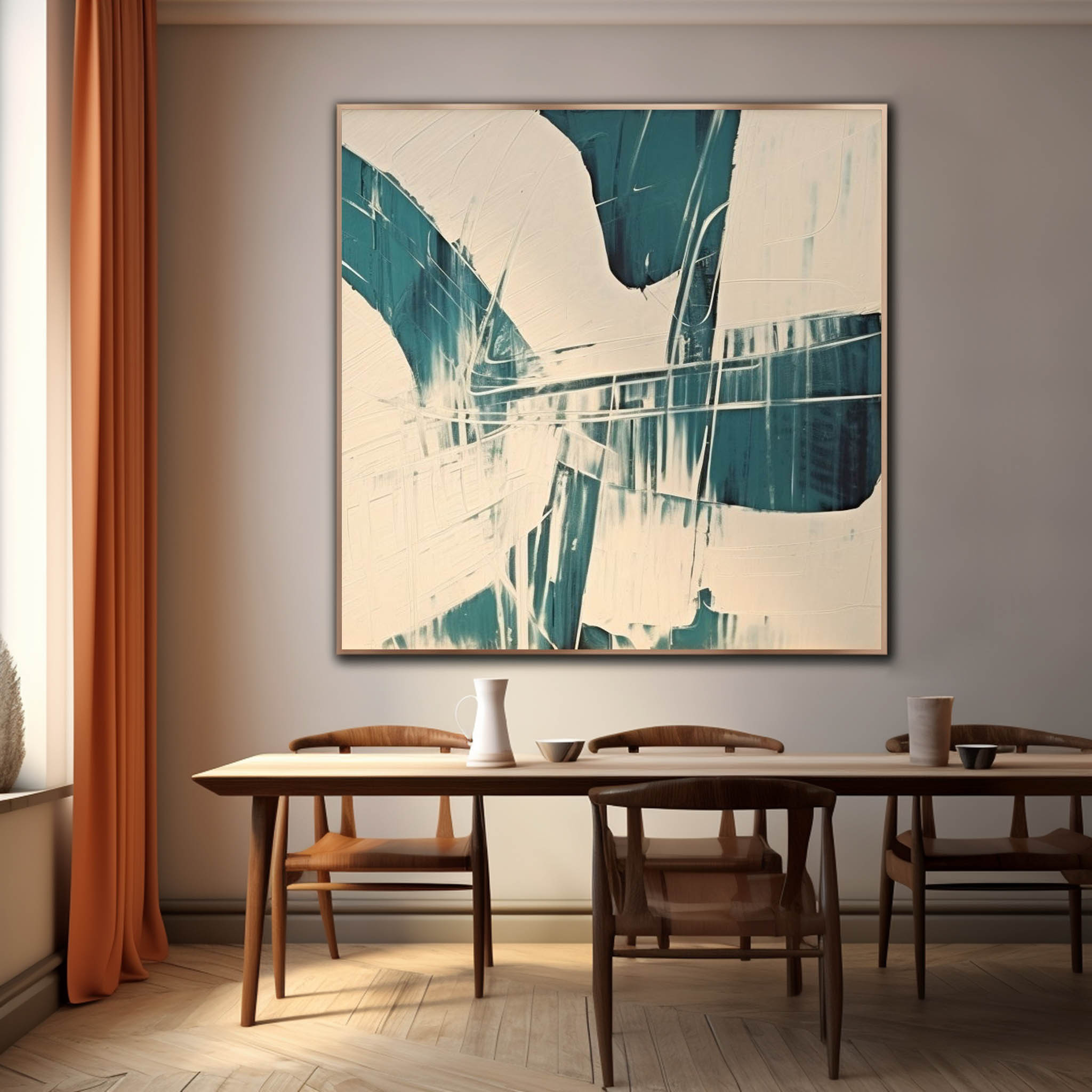 Beige and Blue Abstract Art Beige and Blue Abstract Art on Canvas Modern Minimalist Wall Art Beige and Blue Textured Painting