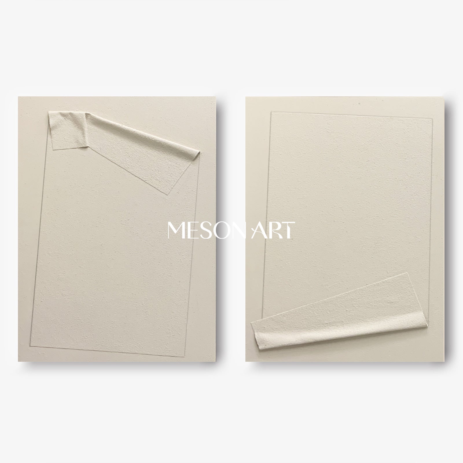 Wabi-Sabi Abstract Painting Set of 2 Minimalist Abstract Textured Wall Art Set of 2