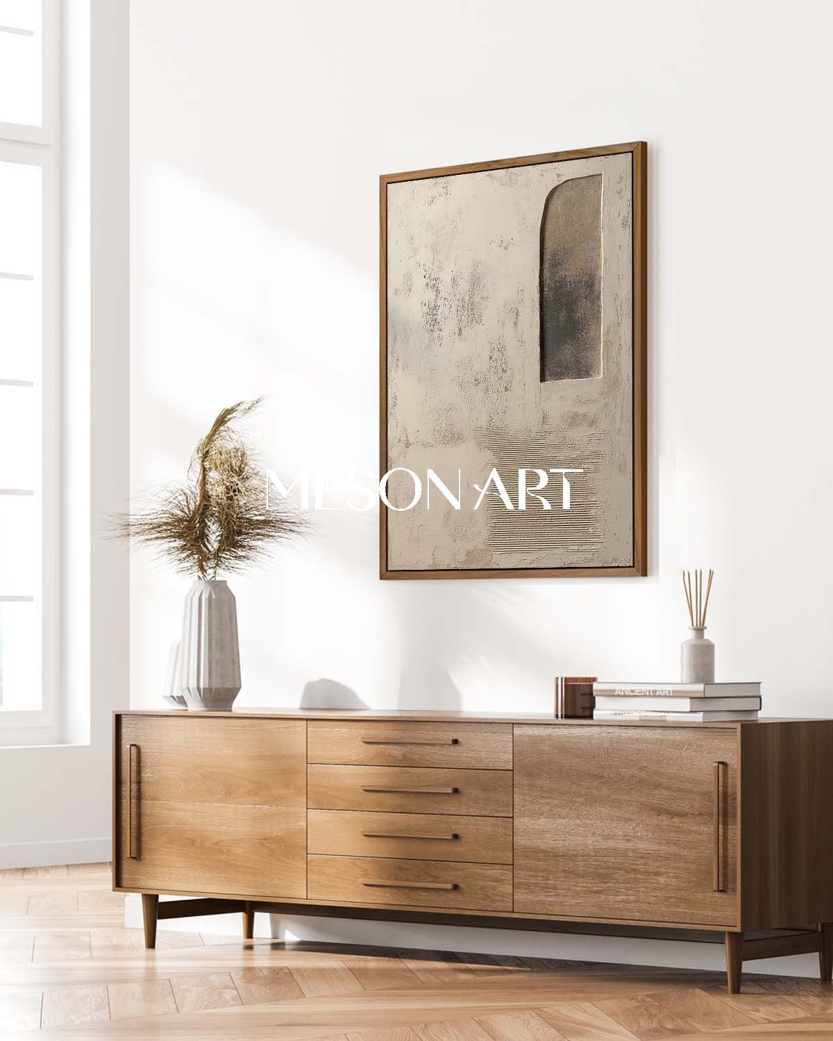 Large 3D Sand Wall Art Decoration Sand Texture Painting Sand Abstract Canvas Art