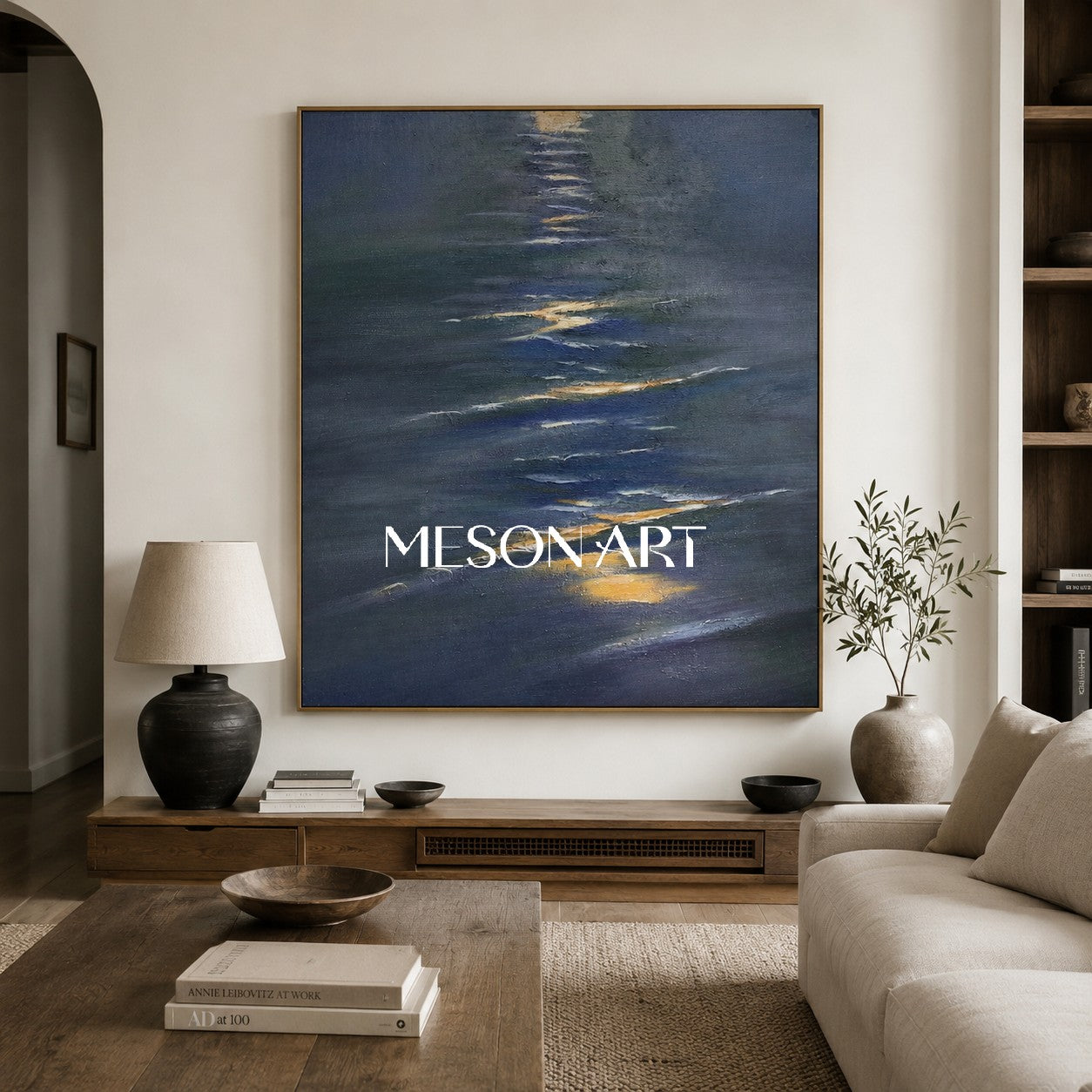 Large 3D Landscape Art Landscape 3D Texture Wall Painting Landscape Oil Painting on Canvas