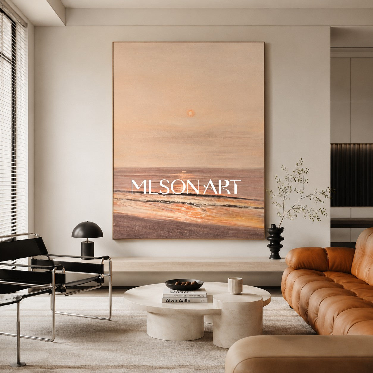 Large Landscape Art Landscape 3D Texture Wall Painting Landscape Oil Painting on Canvas WabiSabi Art