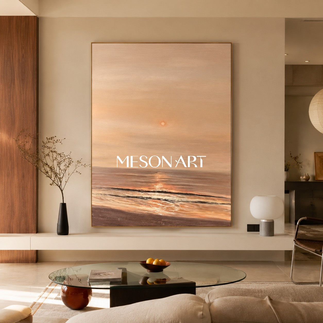 Large Landscape Art Landscape 3D Texture Wall Painting Landscape Oil Painting on Canvas WabiSabi Art