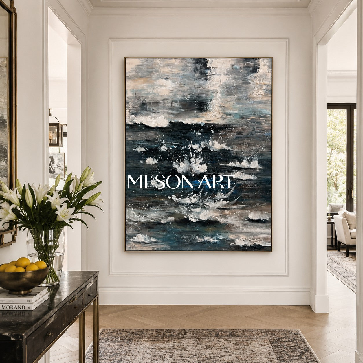 Large Landscape Art Large Landscape 3D Texture Wall Painting Landscape Oil Painting Wabi Sabi Art