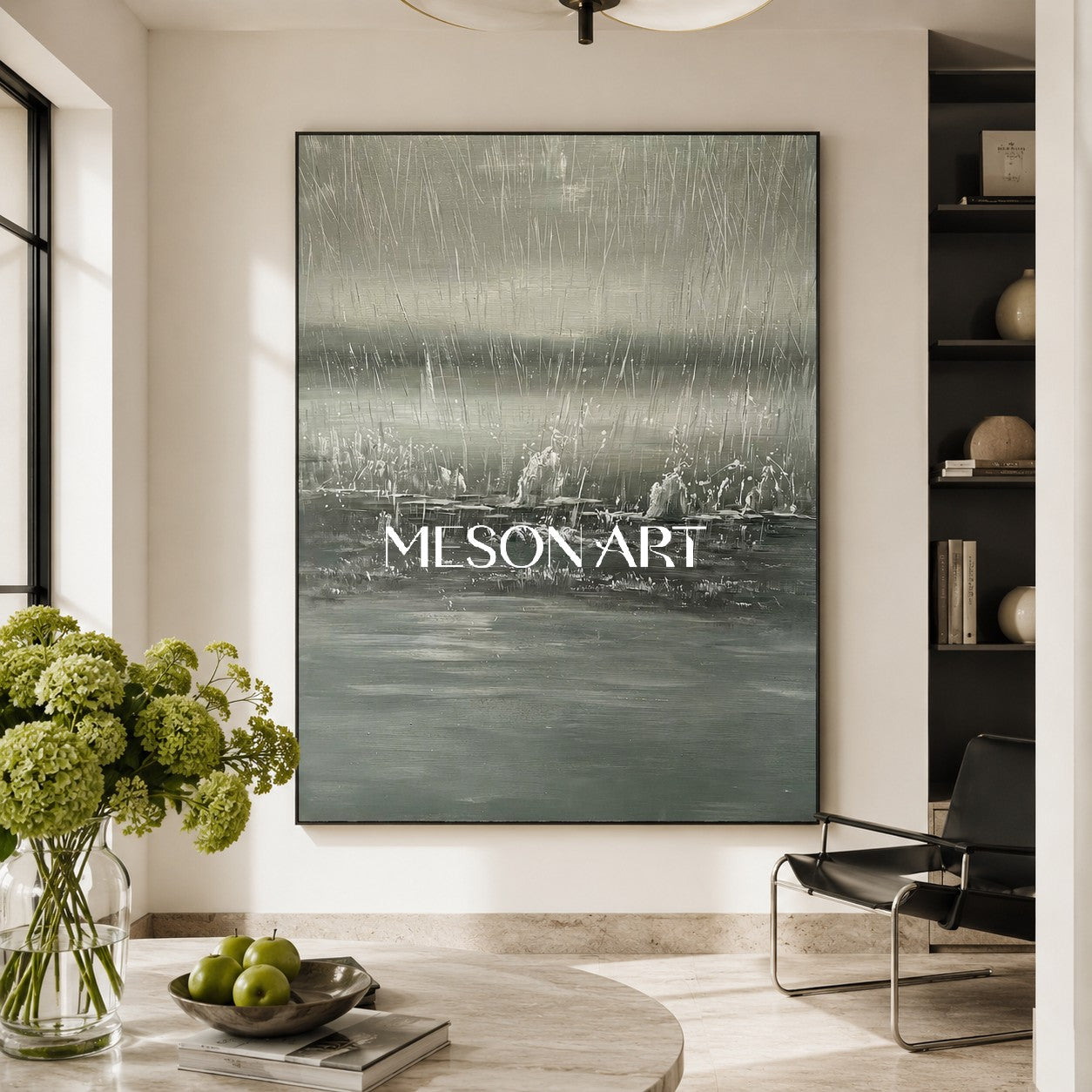 Large Landscape Art Large Landscape 3D Texture Wall Painting Landscape Oil Painting Wabi Sabi Art