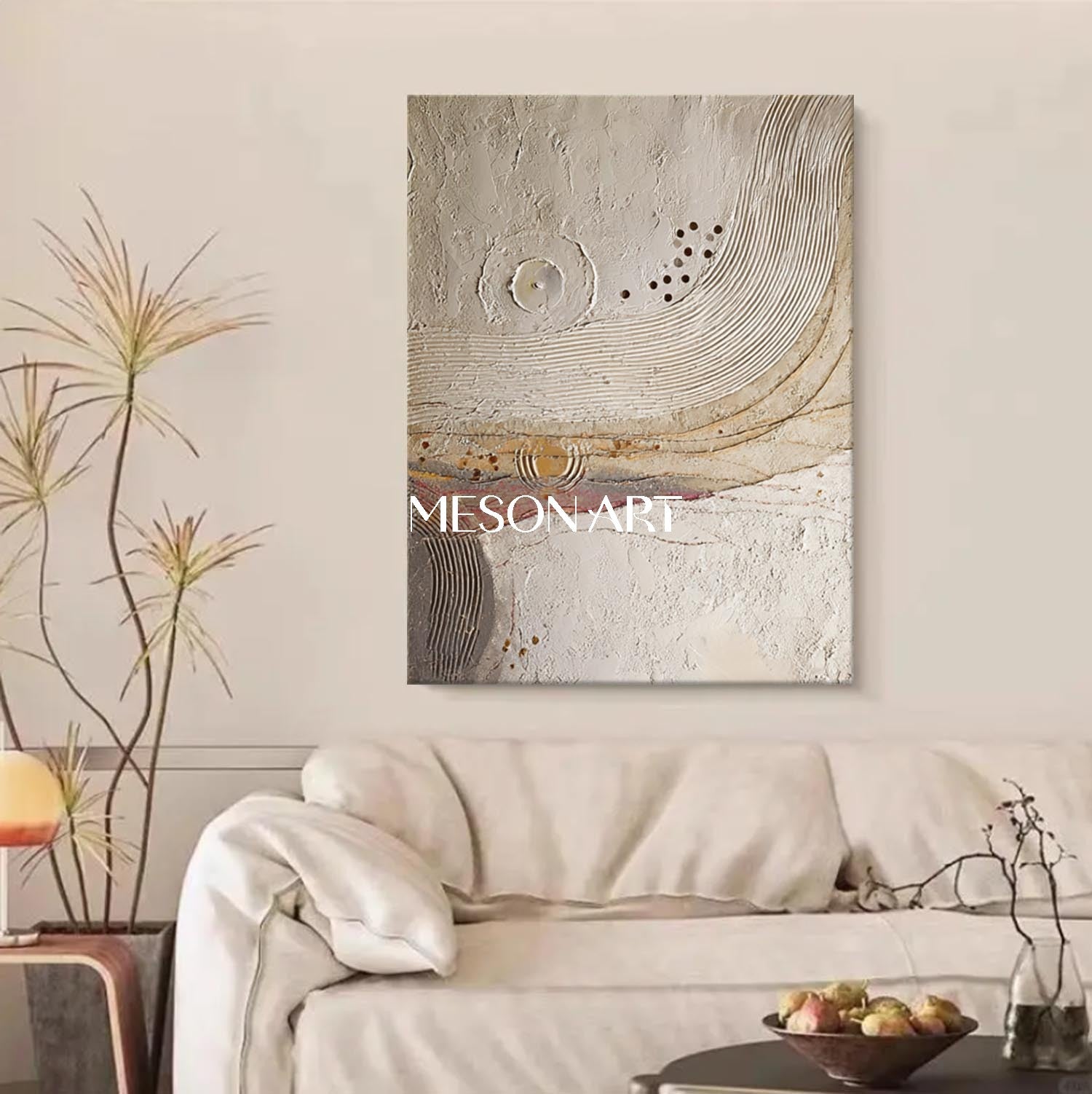 Handmade Boho Painting – Unique and Colorful Art for Your Living Room Wall