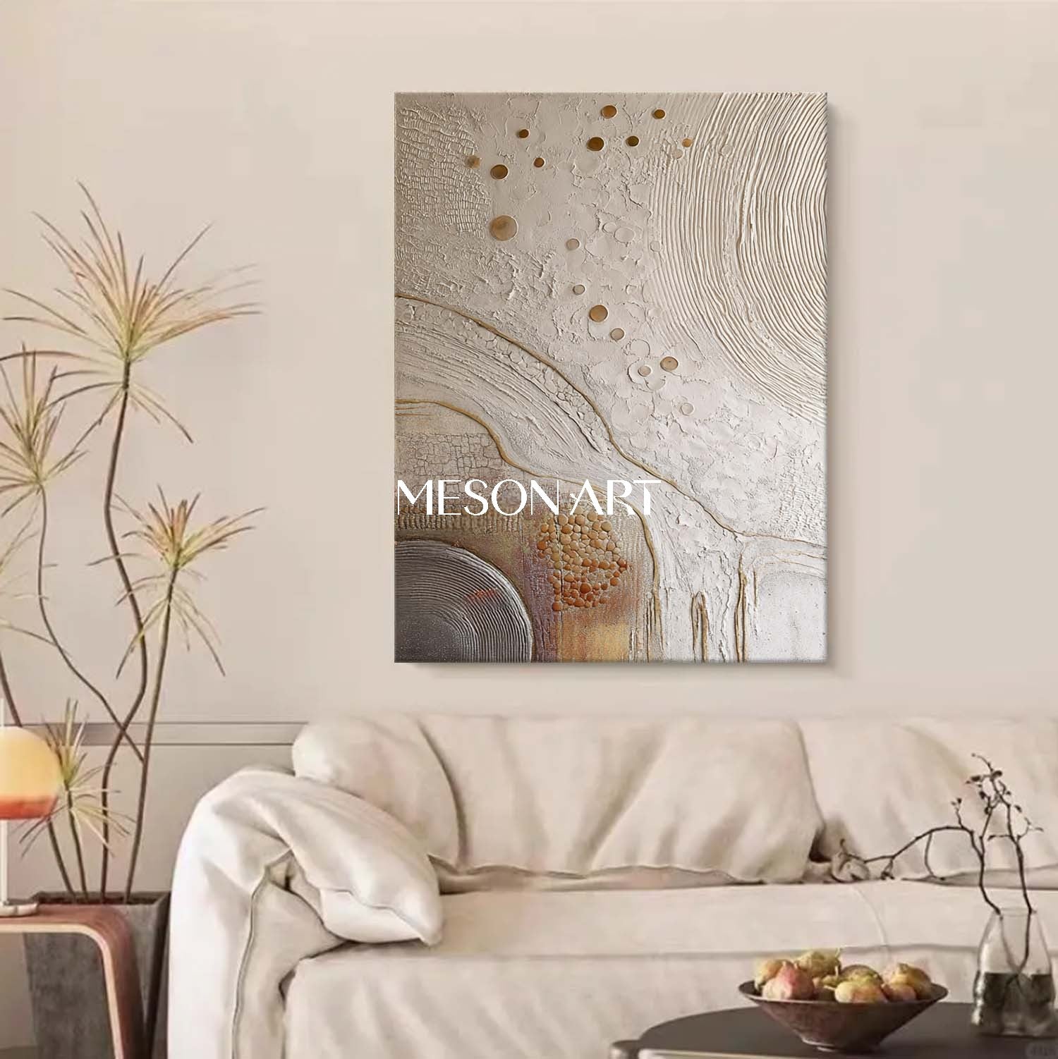 Bohemian Wall Art Bohemian Painting for Living Room Boho Canvas Art