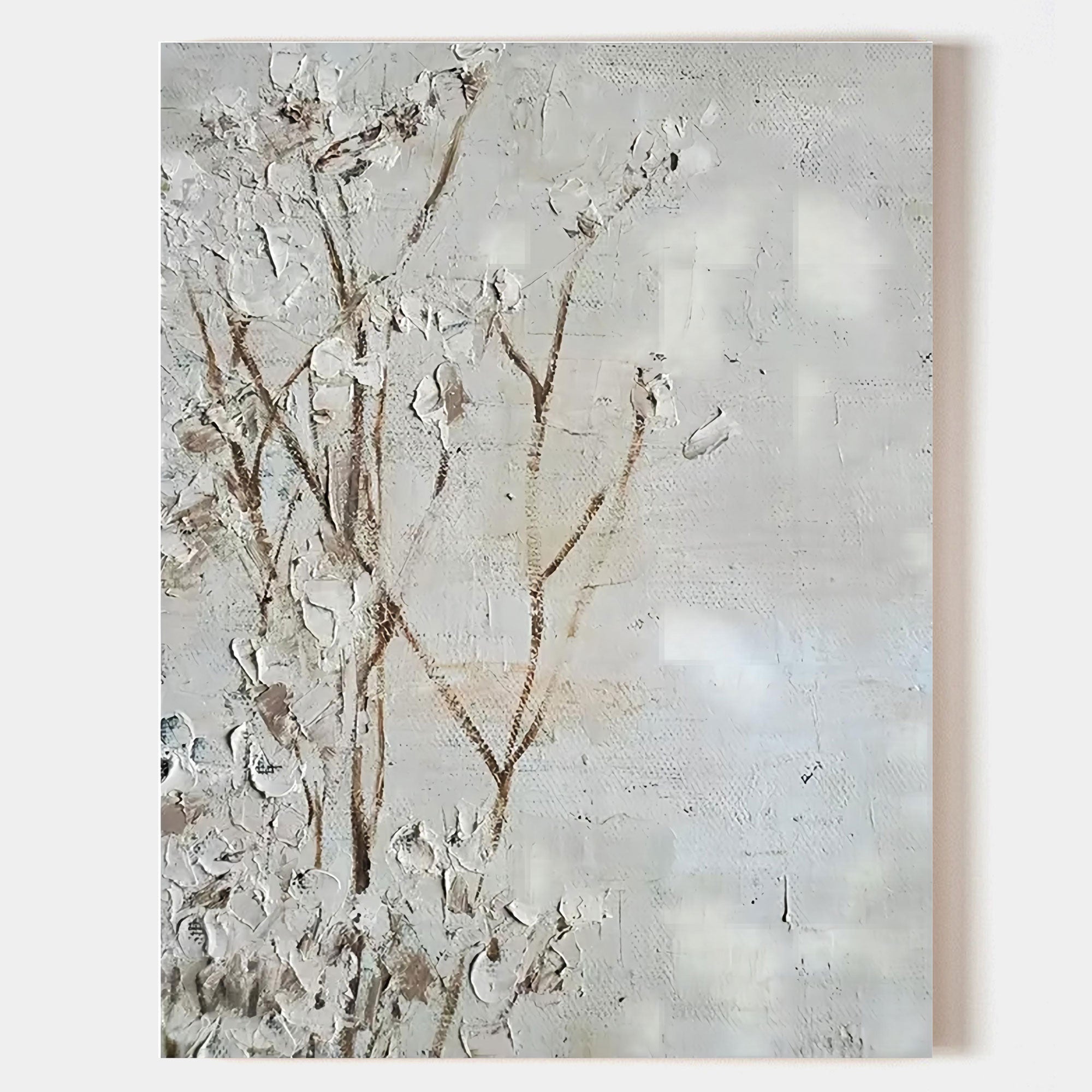 Flower Texture Painting Flower Canvas Painting Flower Wall Art Best Flower Acrylic Paintings