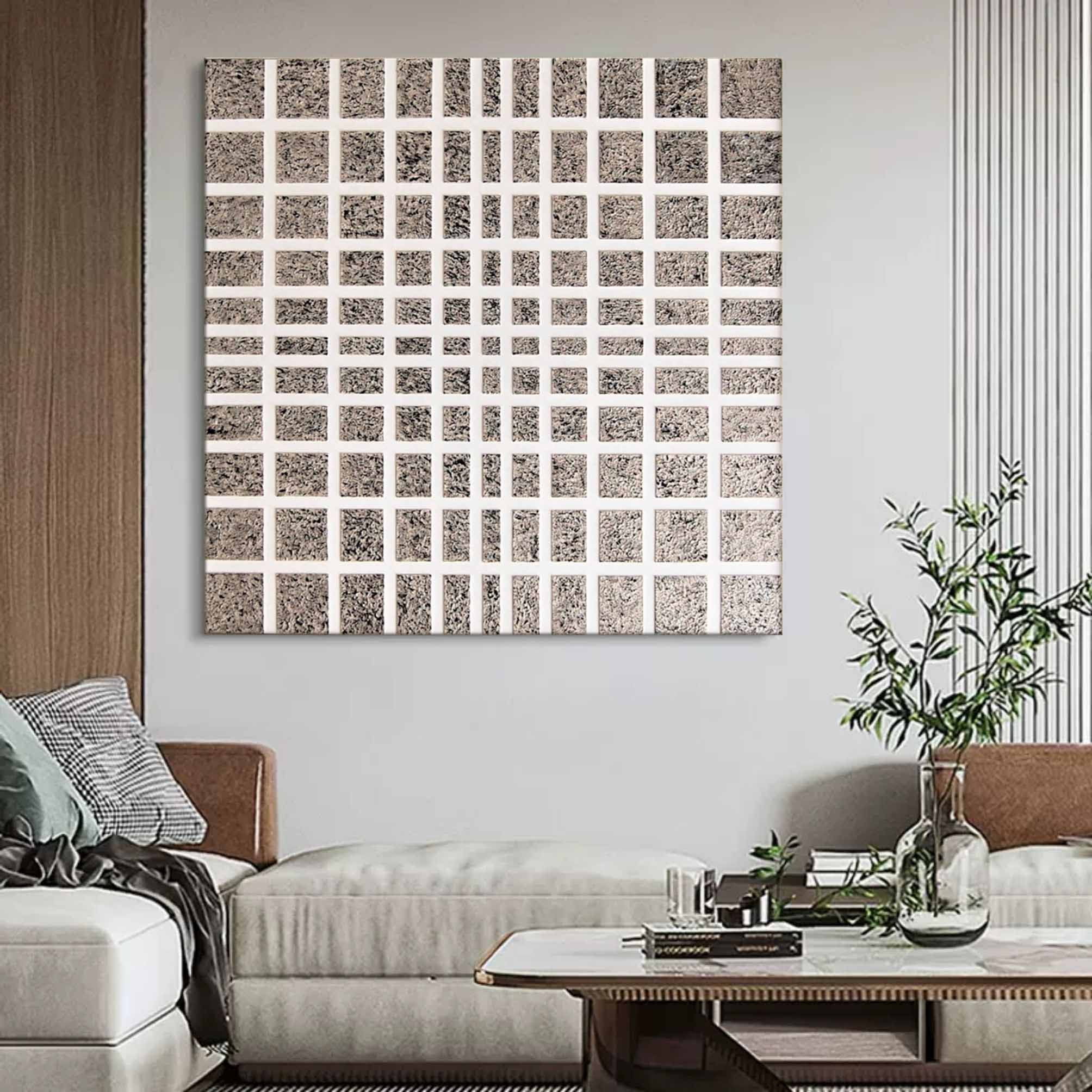 Gray Oil Paintings 3D Gray Textured Art Abstract Gray Wall Art Gray Minimalist Art Abstract Painting