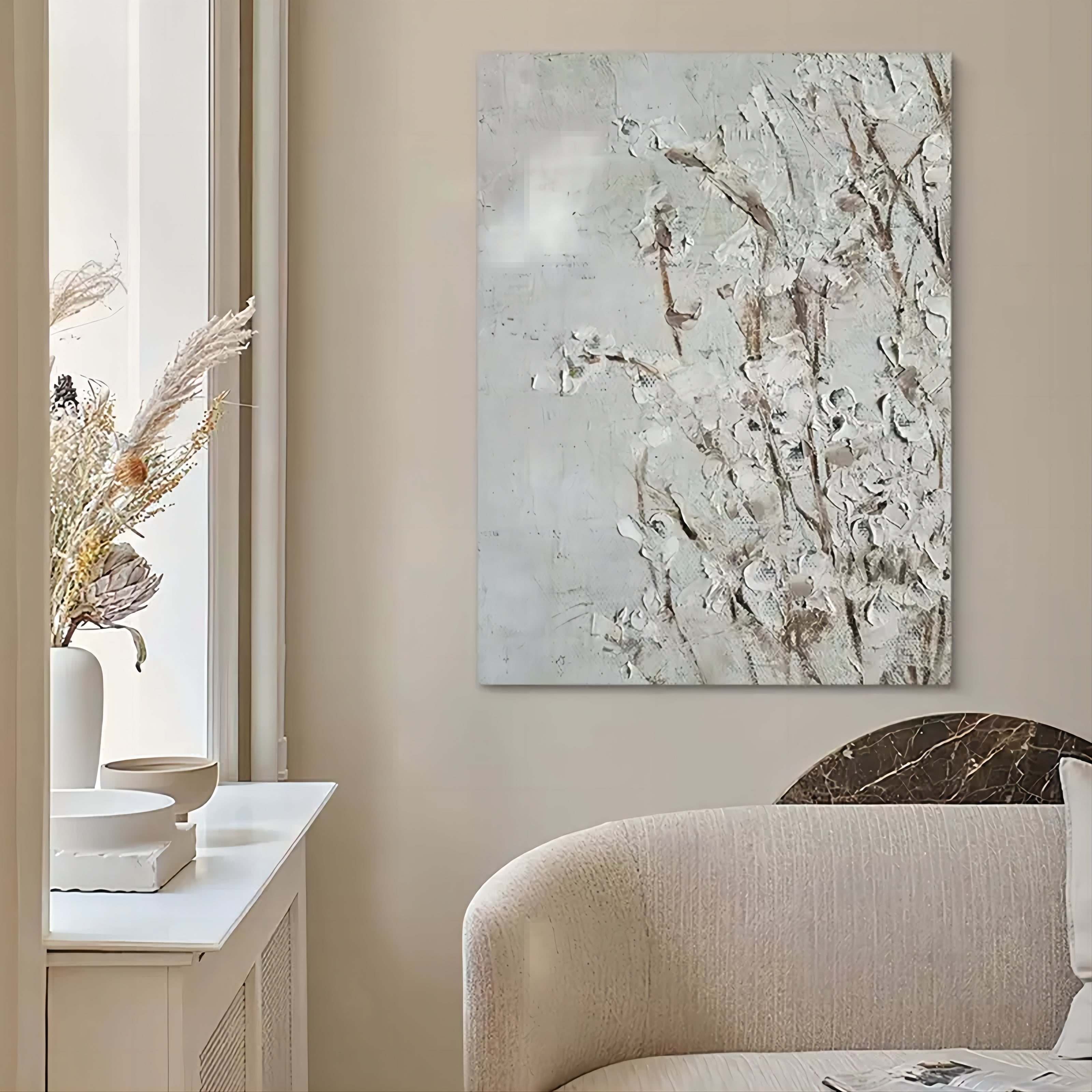 Flower Texture Painting Flower Canvas Painting Flower Wall Art Best Flower Acrylic Paintings