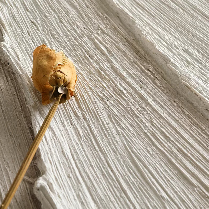 Large White 3D Abstract Art Textured Acrylic Canvas Painting Plaster Wall Art Minimalist Painting