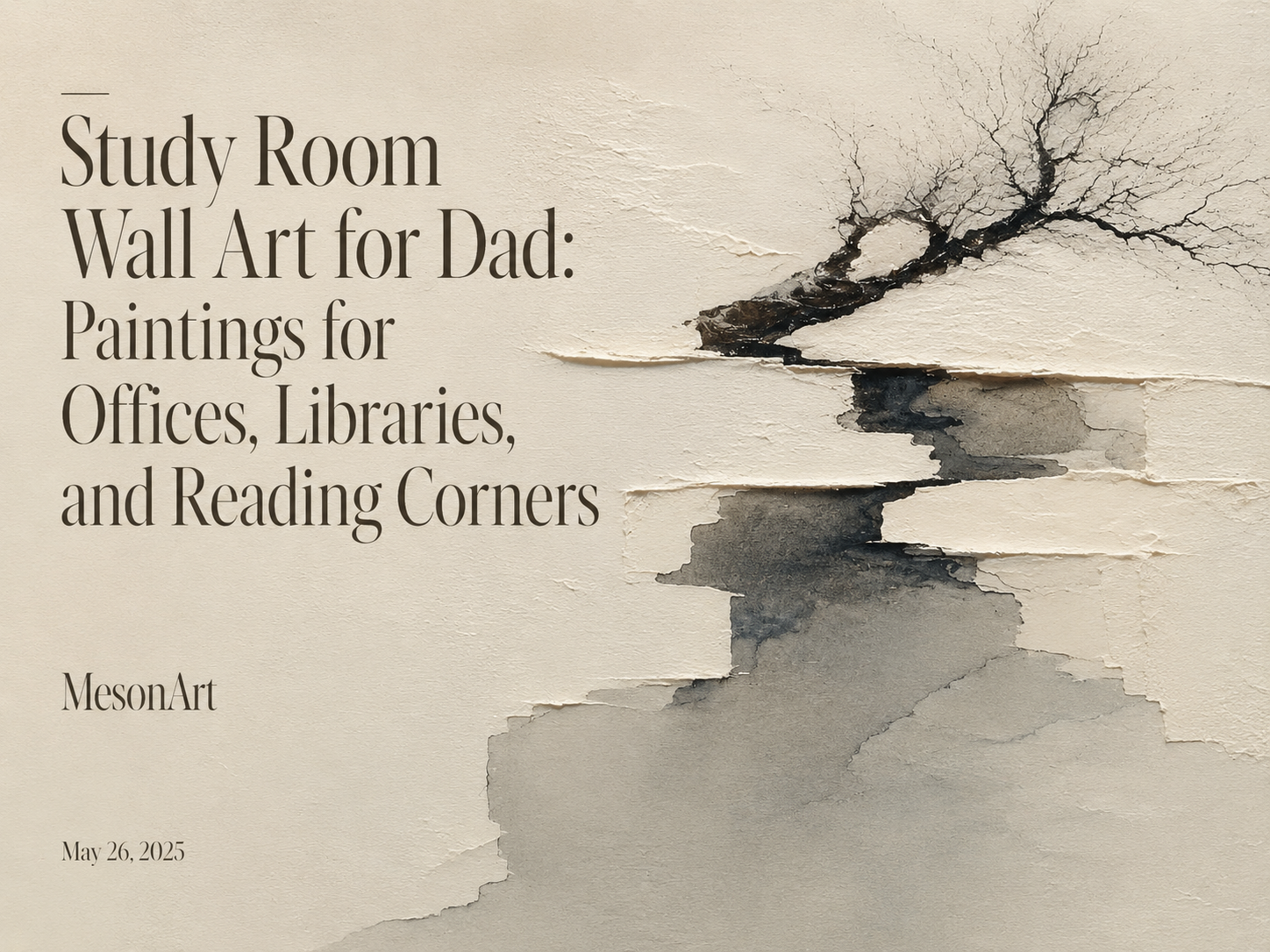 Study Room Wall Art for Dad: Paintings for Offices, Libraries, and Reading Corners