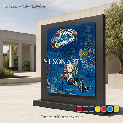 Pop Art Graffiti Painting With Iconic Character For Modern Living Room Decor