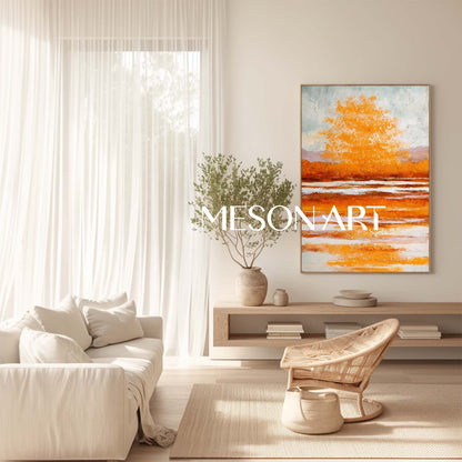 Autumn Colors Fall Art Cozy Wall Art Canvas for Fall Home Decor