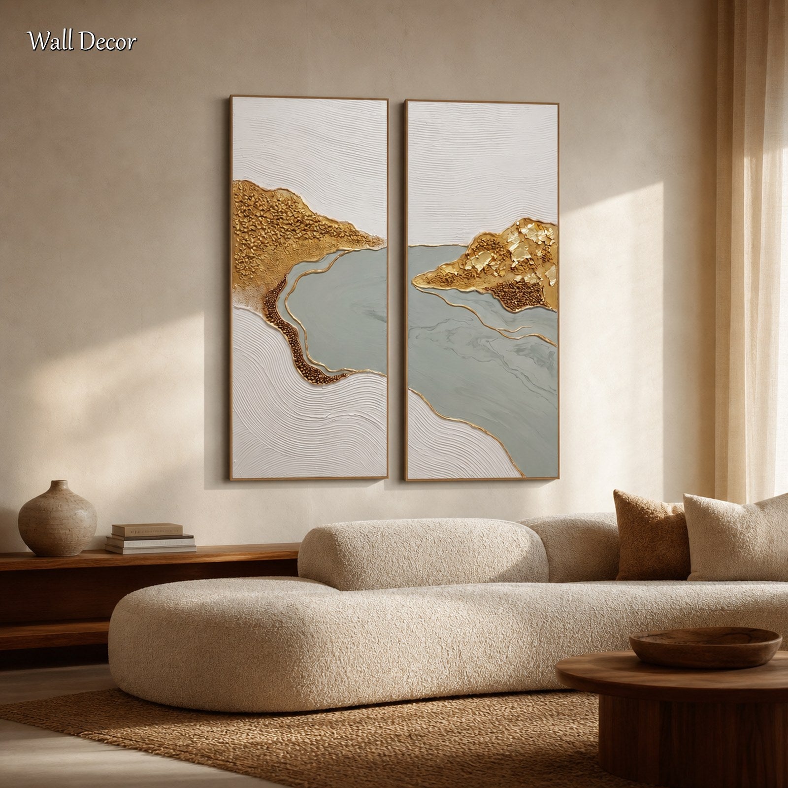 Dipinto astratto di lusso con foglia d'oro: opera d'arte con texture bianca e grigia per una casa moderna
