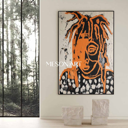 Minimalist Abstract Expressionism Painting Modern Framed Wall Art