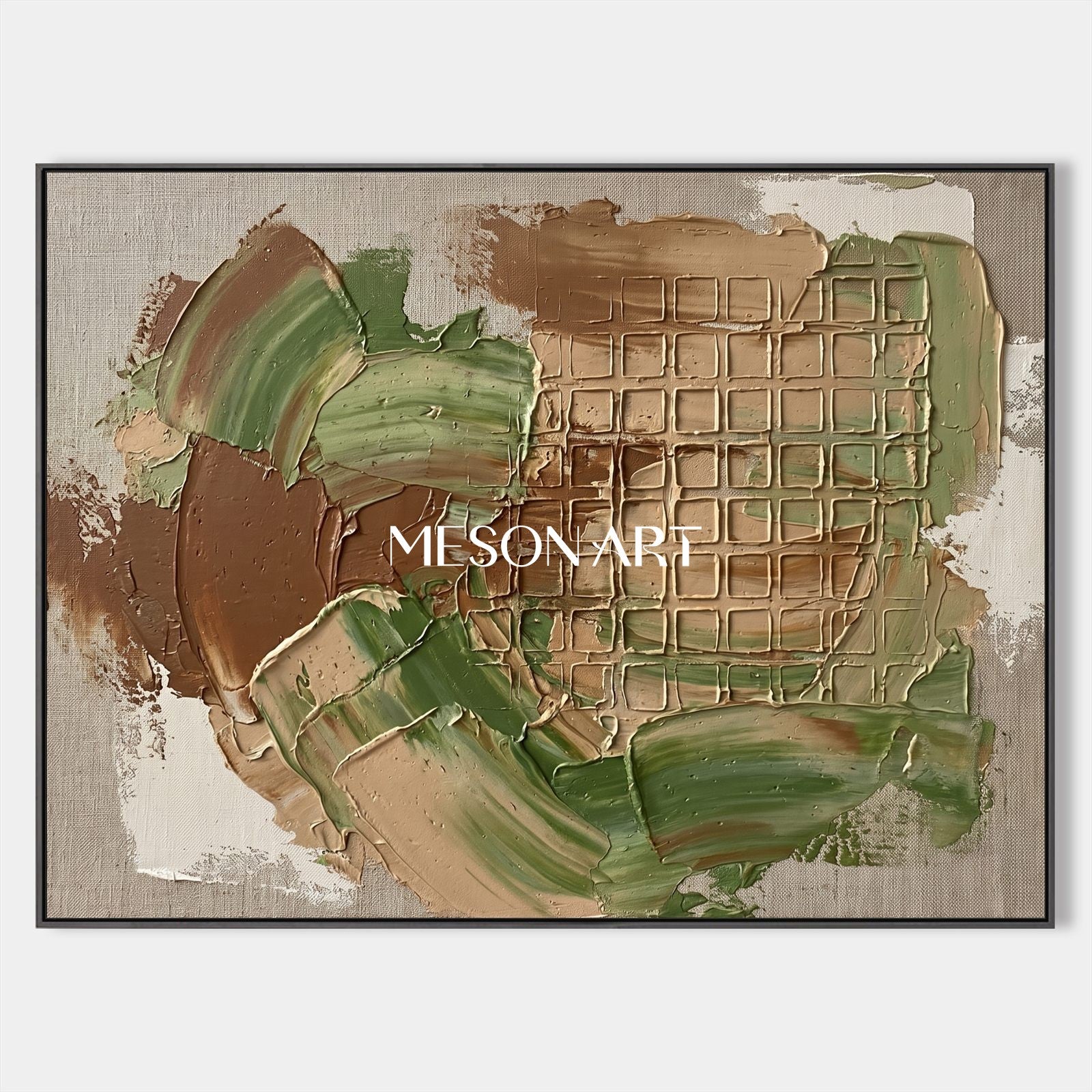 Minimalist Abstract Art With Textured Relief For Modern Home Decor