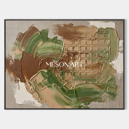 Minimalist Abstract Art With Textured Relief For Modern Home Decor