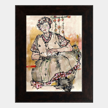 Abstract Expressionist Modern Portrait Art With Soft Brushwork For Living Room Or Home Office Decor