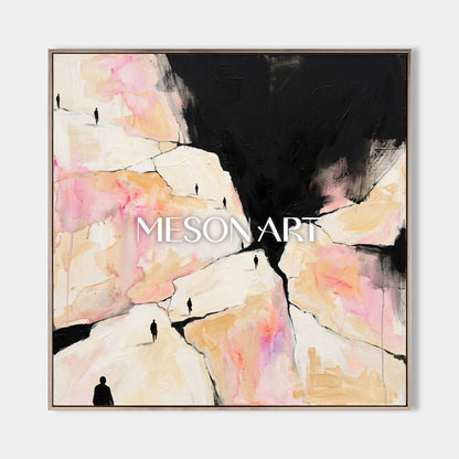 Colorful Pop Art Painting With Geometric Shapes For Modern Living Room Decor