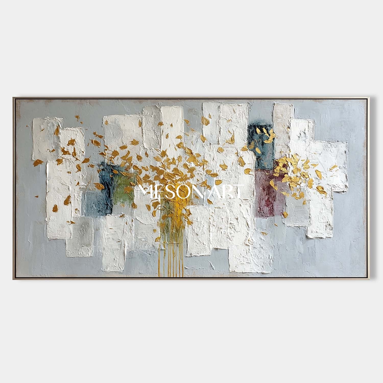 Customized Abstract Blue Modern Art Canvas for Dining Room On Sale