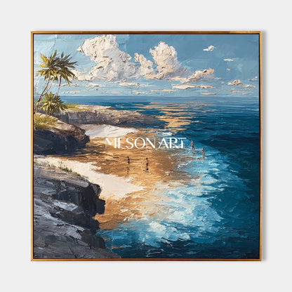 Seaside Holiday Painting Best Coastal Wall Art 2025 Beach Wall Decor For Bathroom