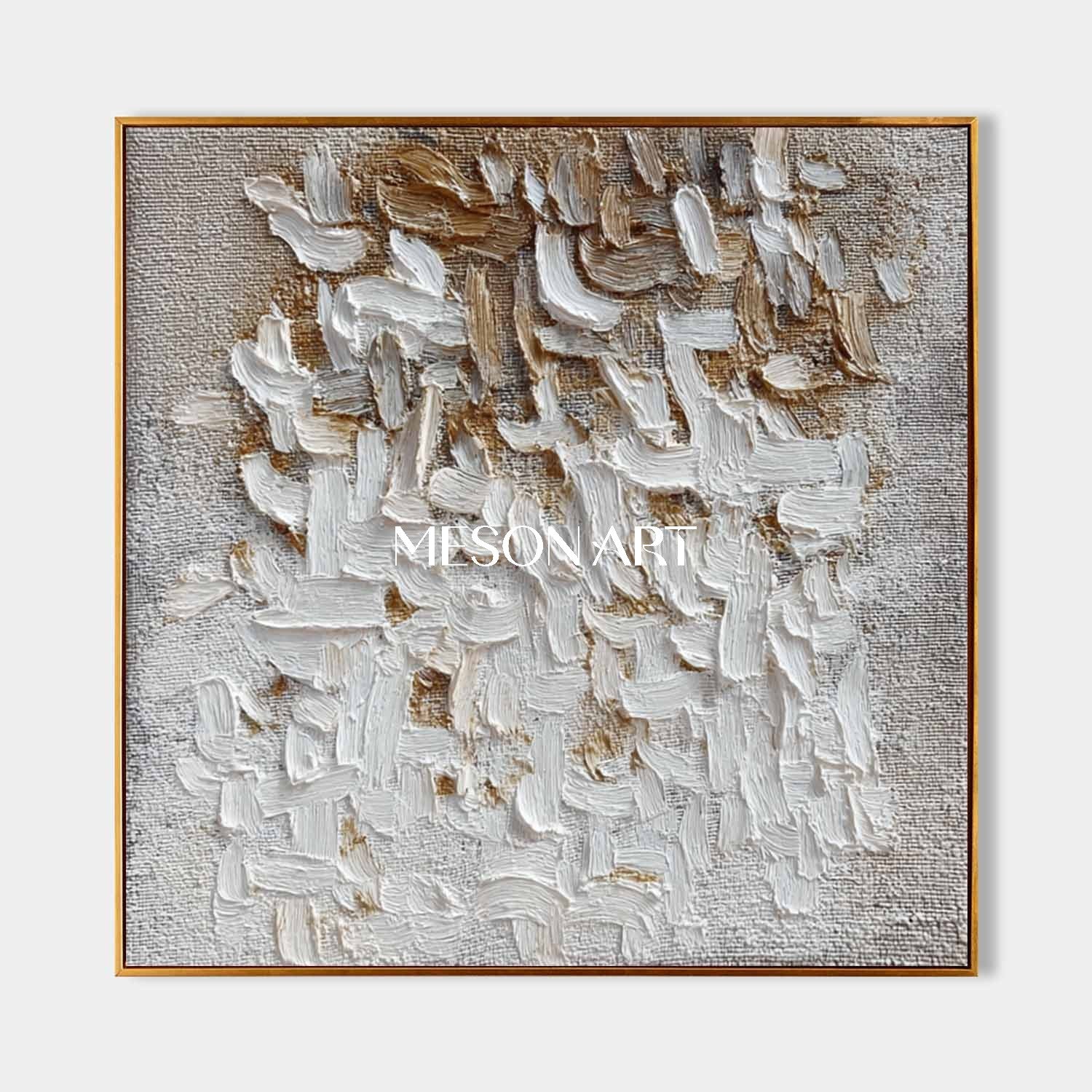 Handmade Wabi-Sabi Canvas Art Minimalist Textured Abstract Painting