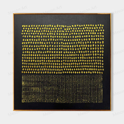 Large Black And Gold Abstract Oil Paintings Art Set of 3 Black And Gold Texture Painting Set of 3 Black And Gold Minimalistic Wall Art