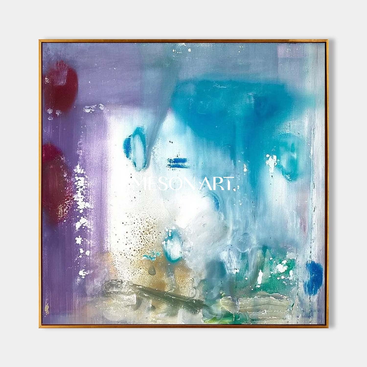 Modern Light Blue Abstract Paintings Light Blue Abstract Art for Sale