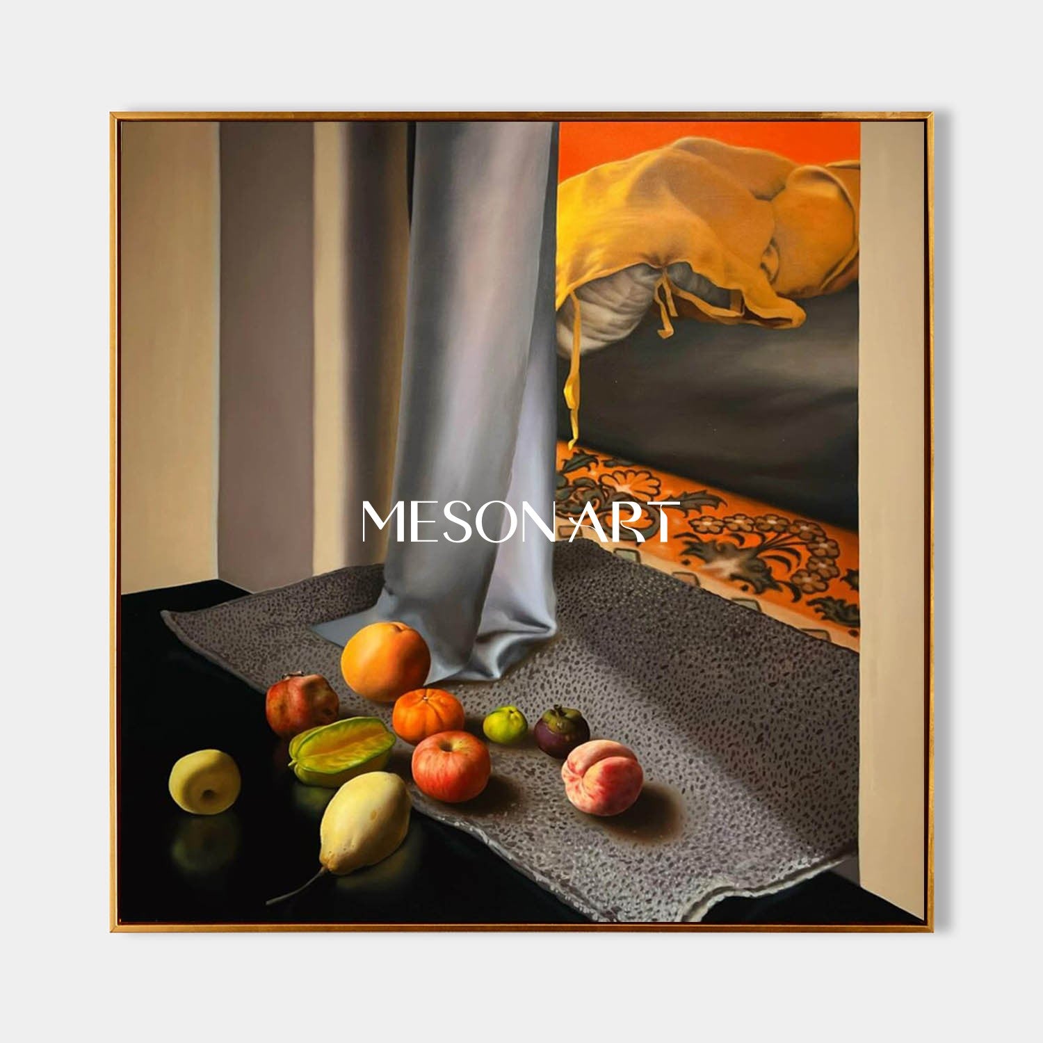 Hyperrealism Fruit Still Life Painting Hyperrealism Fruit Still Life Canvas Art Fruit Still Life Wall Art