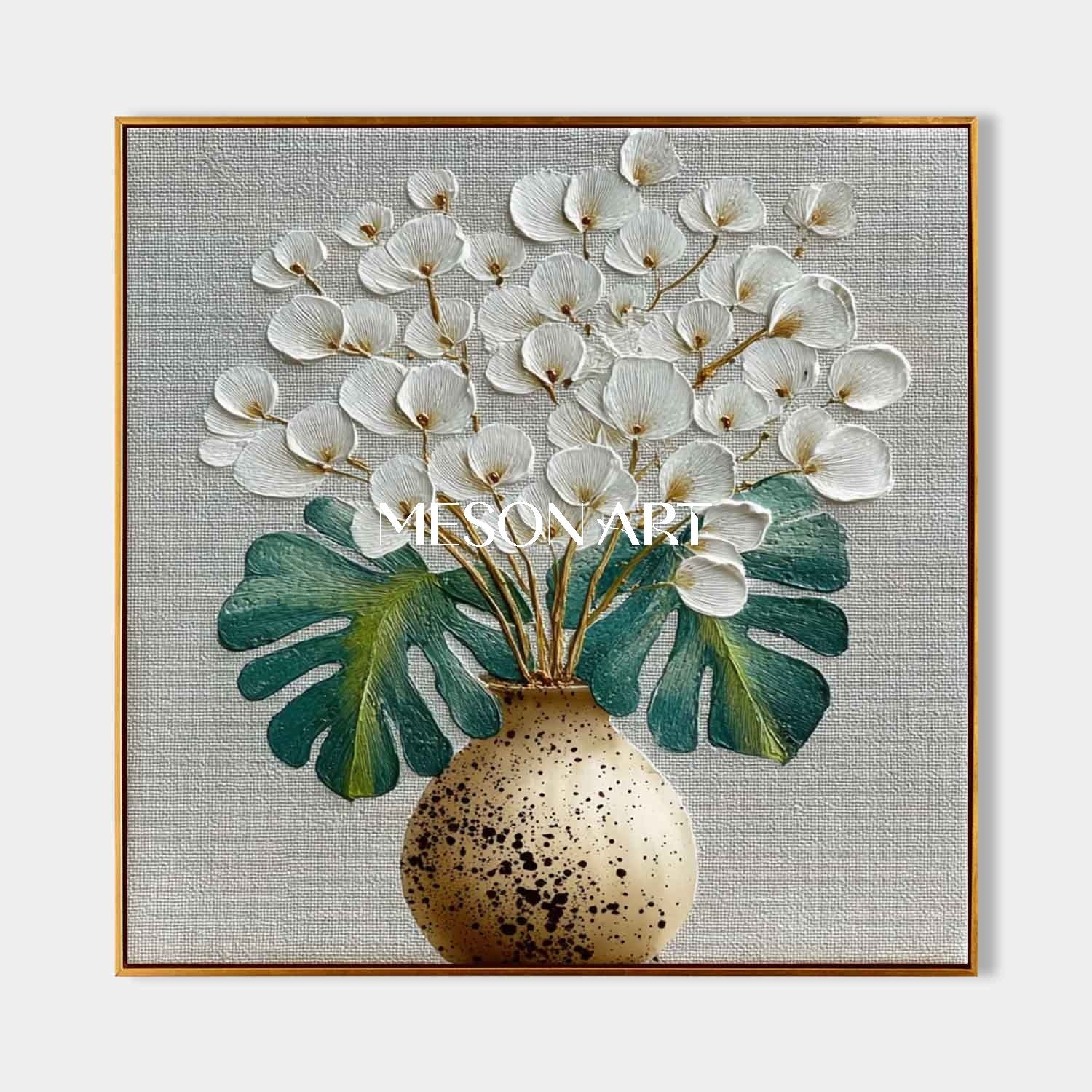 Modern Floral Canvas Made-to-Order Flower Paintings Abstract Floral Art for Minimalist Homes