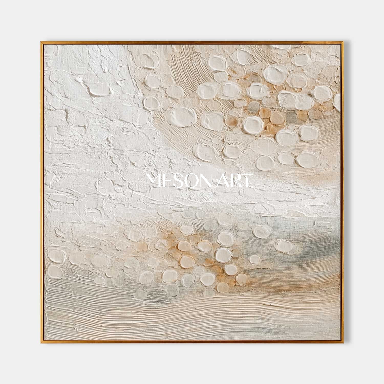 Modern Bohemian Texture Painting – Unique Canvas for Home Decor