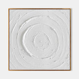 3D Large White Canvas Abstract Art Plaster Art On Canvas White Plaster Abstract Art Plaster Wall Art