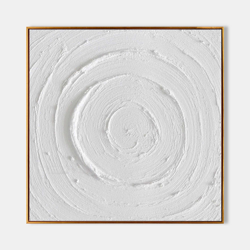 3D Large White Canvas Abstract Art Plaster Art On Canvas White Plaster Abstract Art Plaster Wall Art