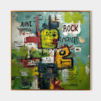 Shop Green Abstract Street Art Grafitti Painting Contemporary Wall Art