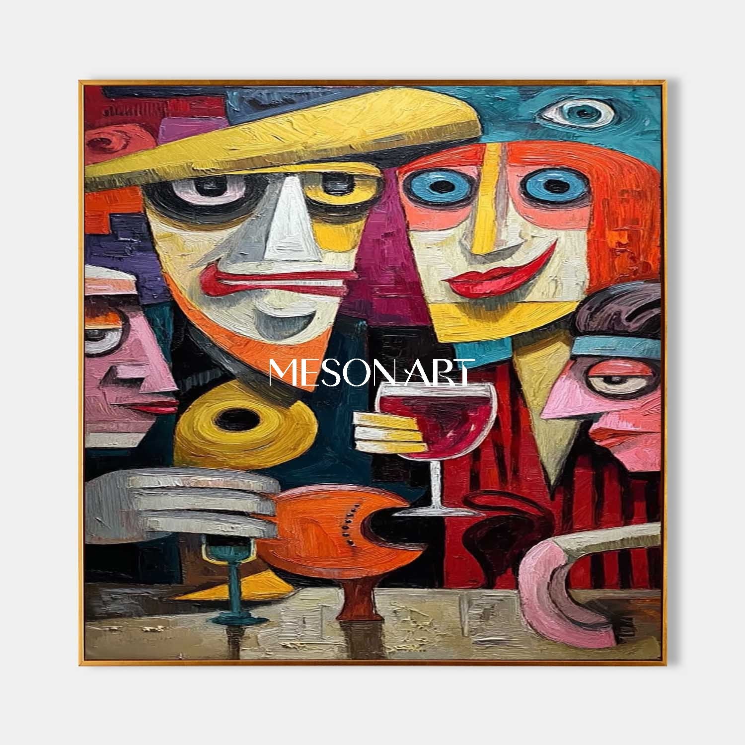 Shop Big Colorful Pop Art Abstract Painting for Halloween Wall Decor