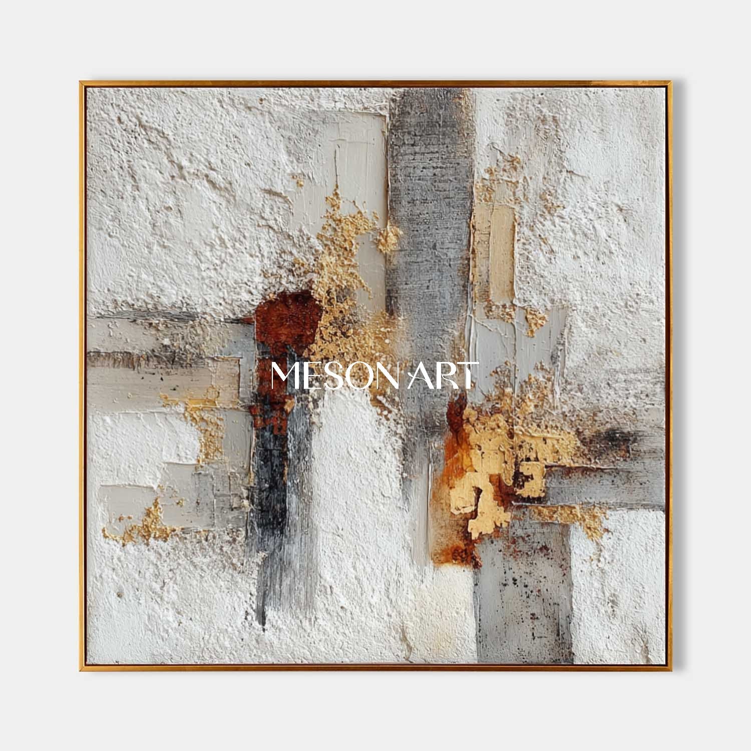 Wabi-Sabi Textured Painting Minimalist Neutral Tones Wall Art Decor