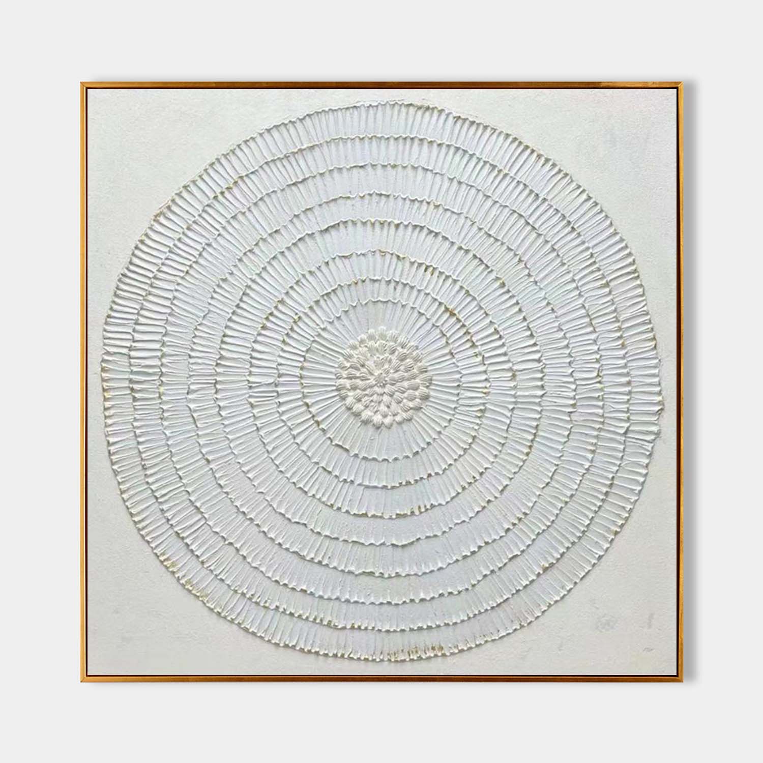 White Flower Plaster Art White Flower Plaster Texture Painting White Flower Canvas Wall Art for Sale