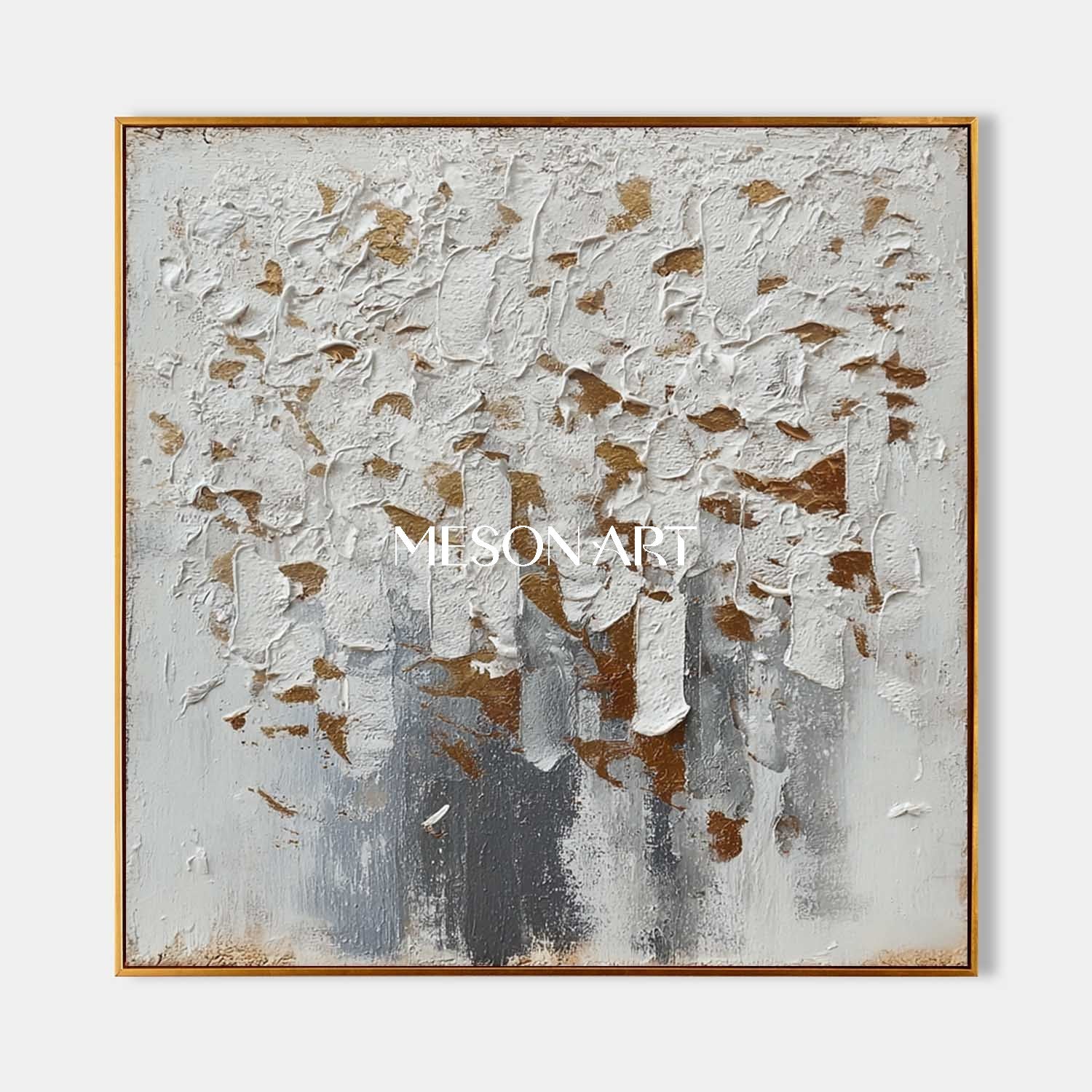 Luxuray Modern Geometric Abstract Painting Textured Wabi-Sabi Canvas