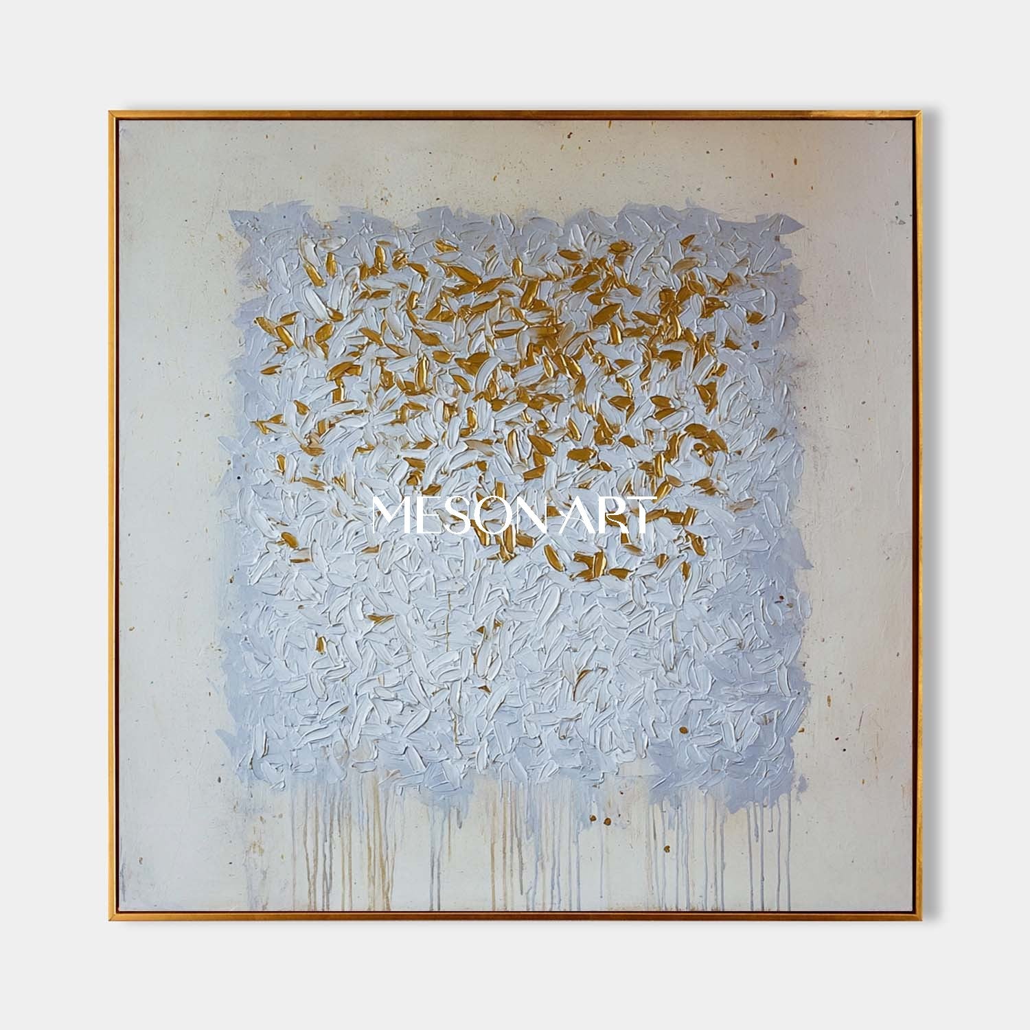 Handmade Wabi-Sabi Abstract Canvas Painting Textured Modern Wall Art