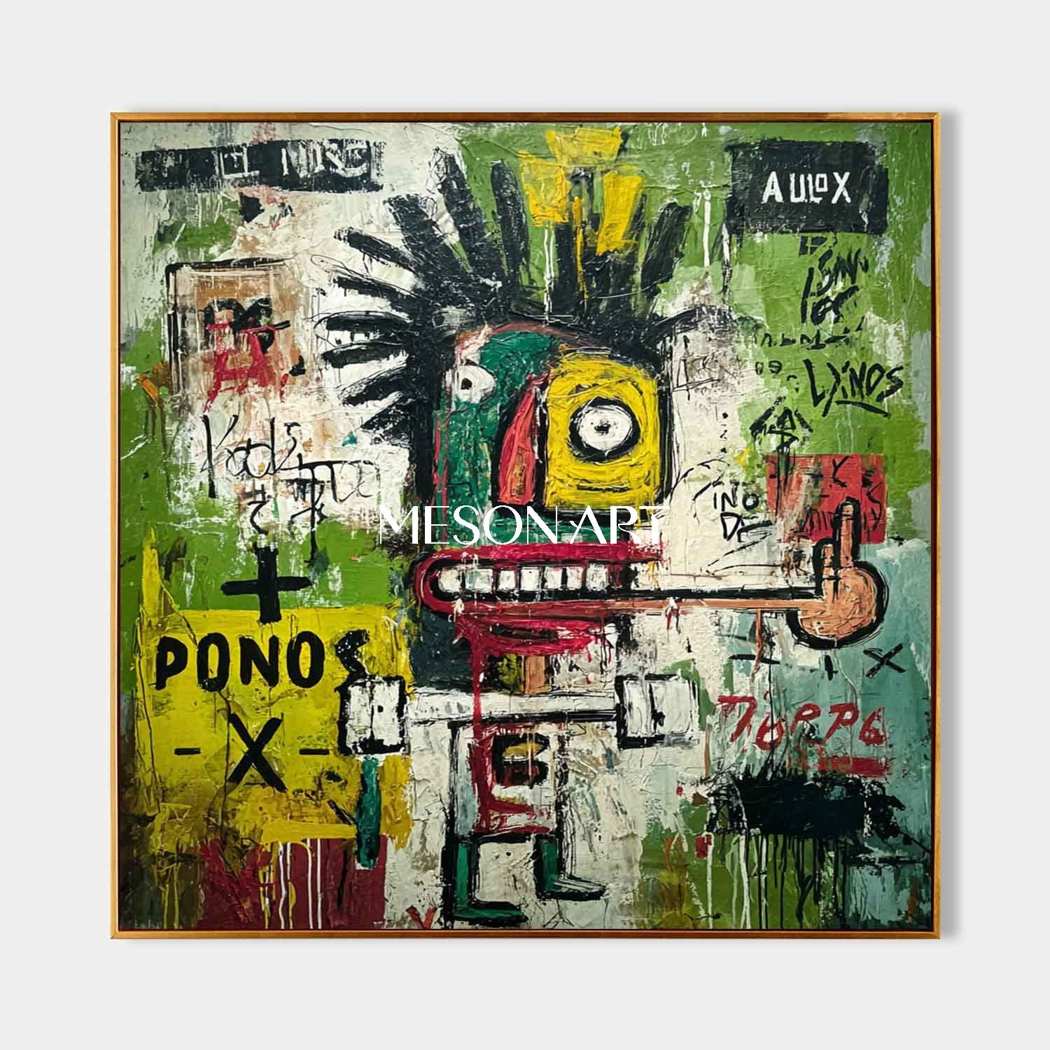 Urban Abstract Portrait Graffiti Style Modern Art Canvas Wall Decor