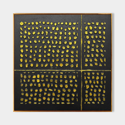 Black and Gold Abstract Canvas Wall Art Black and Gold Texture Painting Black and Gold Minimalist Art for Sale