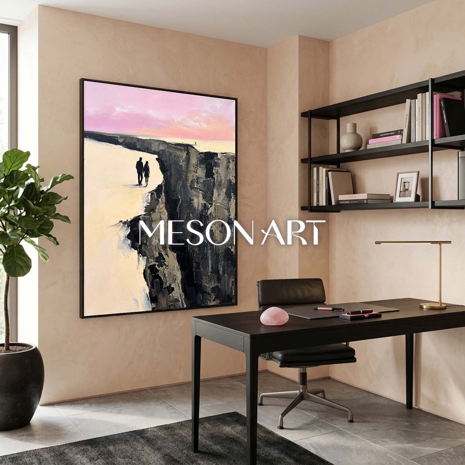 Colorful Pop Art Painting With Geometric Shapes For Modern Living Room Decor