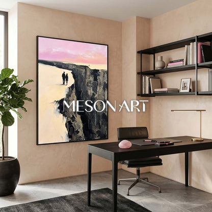 Colorful Pop Art Painting With Geometric Shapes For Modern Living Room Decor