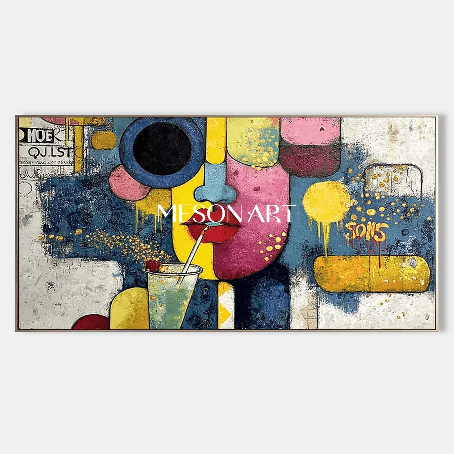 Extra Large Picasso Abstract Canvas Art Picasso Style Paintings Picasso Pop Wall Art Decor For Sale