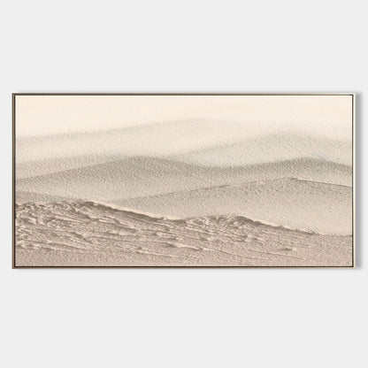 3D Large Beige Textured Abstract Canvas Art Wabi Sabi Wall Decor Thick Acrylic Abstract Painting