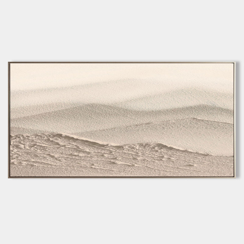 3D Large Beige Textured Abstract Canvas Art Wabi Sabi Wall Decor Thick Acrylic Abstract Painting