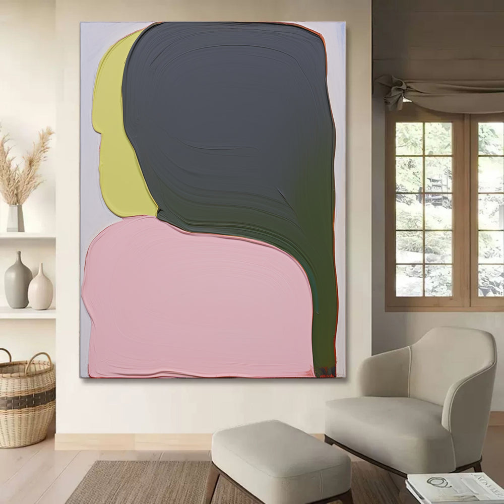 Picture of Colorful Abstract Textured Art Minimalist Textured Wall Art Palette ...
