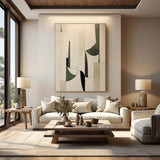 Wabi Sabi Art Canvas Large Beige Minimalist Wall Art Beige Abstract Texture Abstract Oil Painting