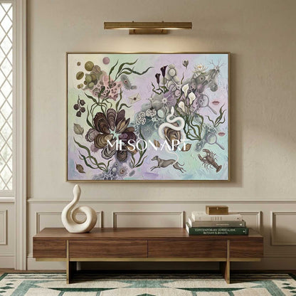 Commission Biological Biological Oil Painting Unique Hand Painted Art