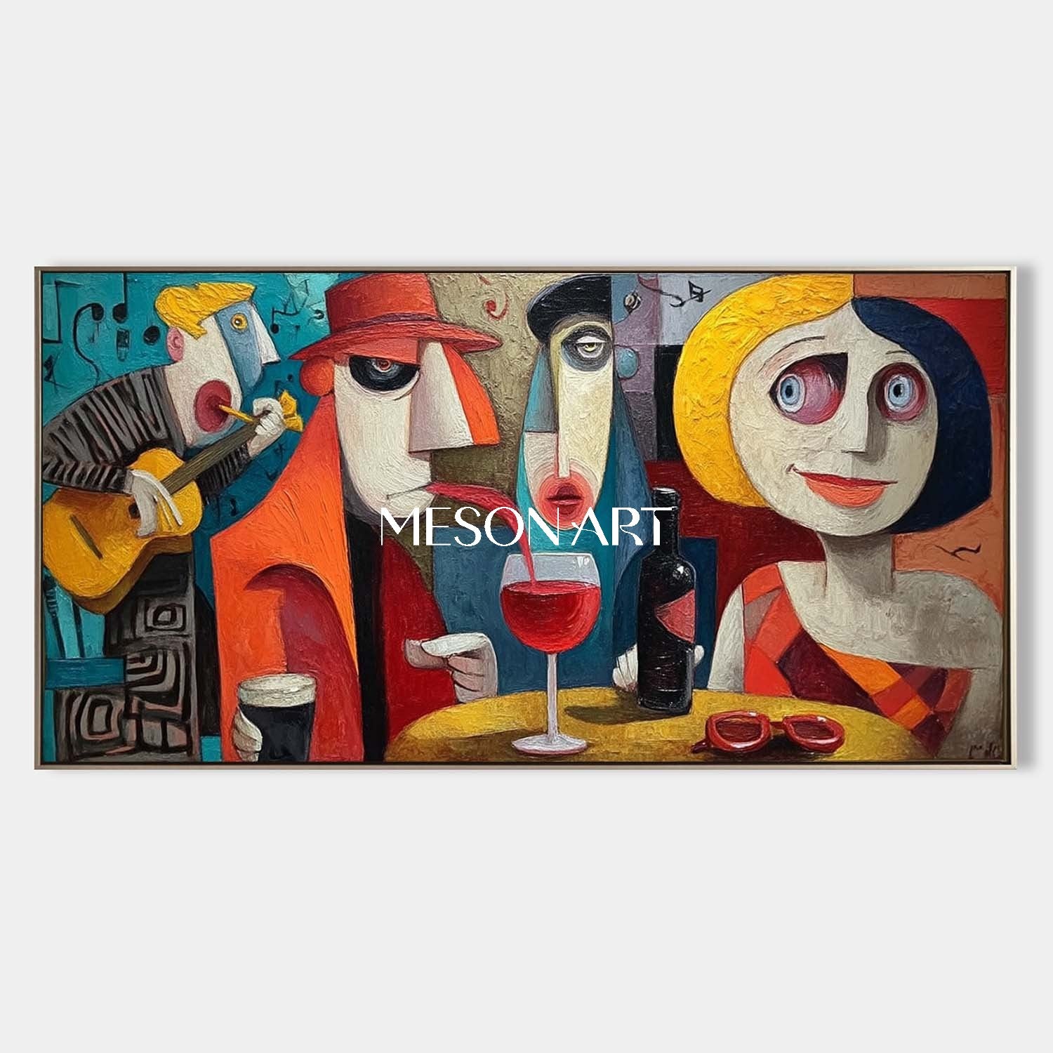 Order Oversized Pop Art Abstract Art for Trendy Office or Hotel Lobby